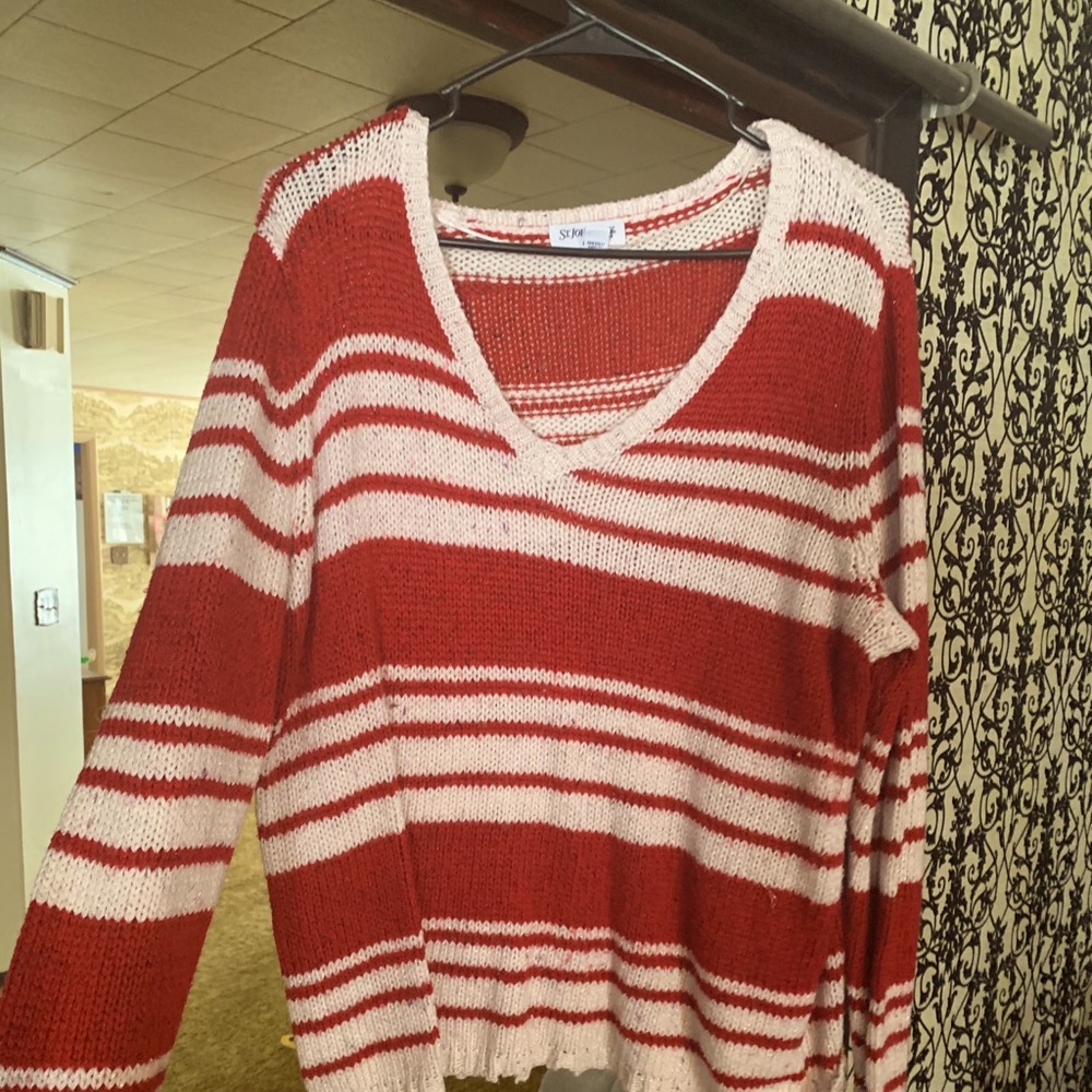 Candy cane sweater.